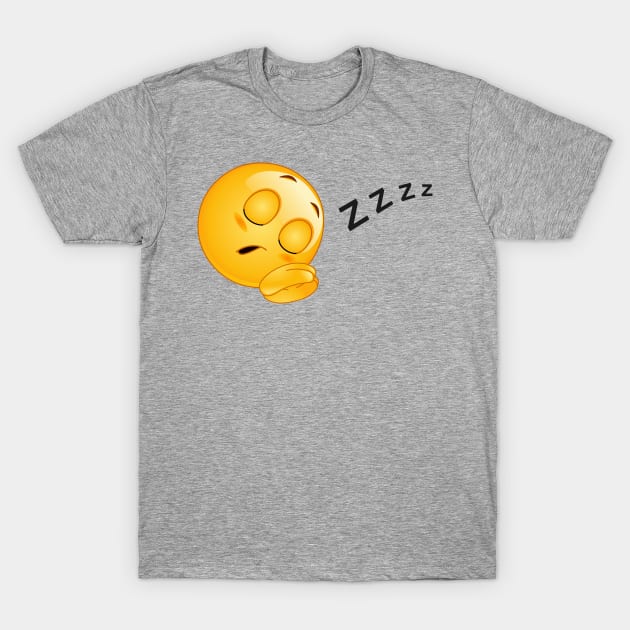 Sleeping Emoji T-Shirt by DigiToonsTreasures